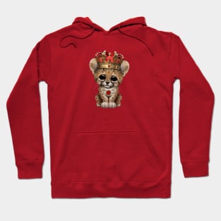 Cute Royal Cheetah Wearing Crown Hoodie